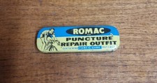 Vintage Romac Cycle Puncture Repair Outfit Tin Can
