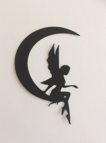 Black silhouette fairy - 4, a