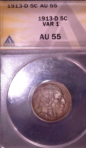 1913 type buffalo nickel - 1913-d,