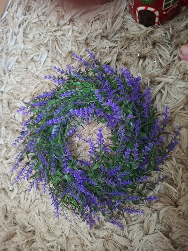 Small lavender wreath - small,