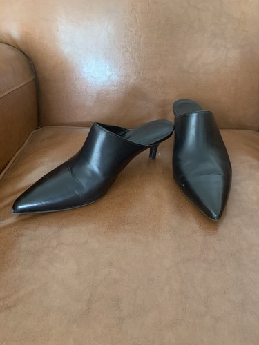 Hush black leather kitten heel - hush,