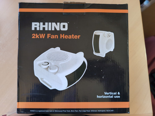 Rhino 2kw fan heater - heater, 240v