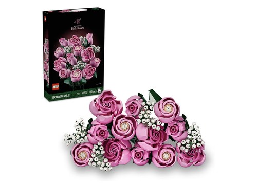 Lego pink roses - pink, bouquet