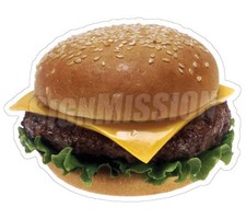 20" BURGER Concession Decal