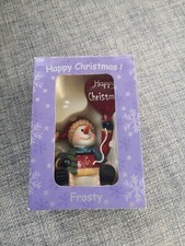 Christmas Ornament Mr Frosty Happy Christmas Ornament Gift, Boxed/Unused item