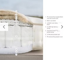 John Lewis British Natural Collection, Wool 5750 Mattress, Firmer Tension, SKS