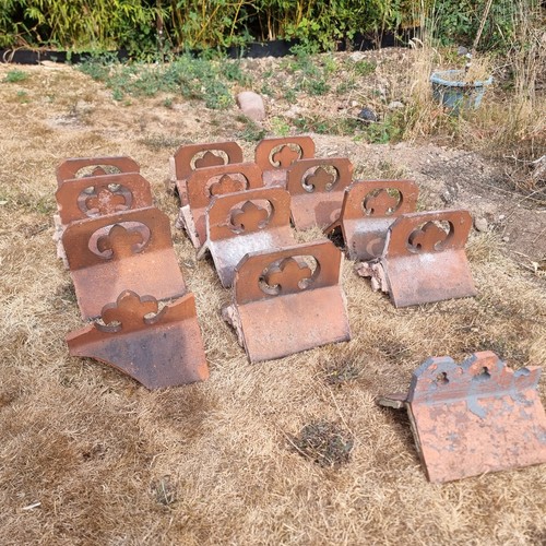 Decorative ridge tiles - decorative,