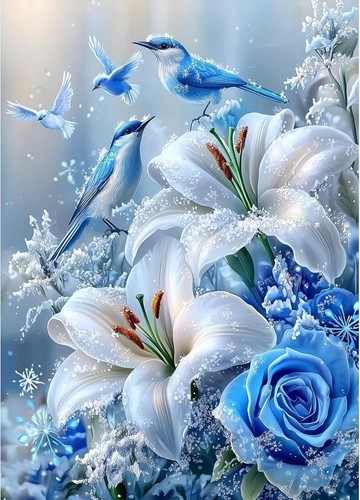 Birds diamond painting - painting, art