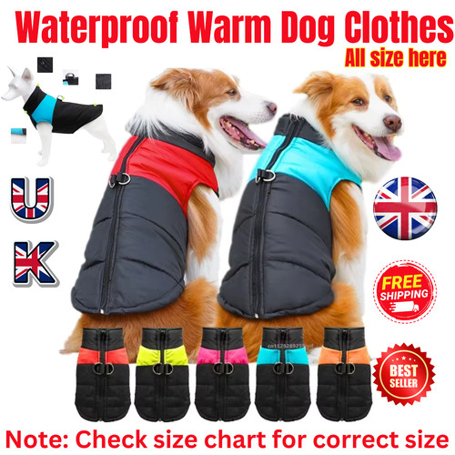 Waterproof warm dog coat - waterproof,