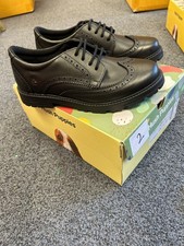 Hush Puppies Maxine Junior Leather Girls's Black Brogues size 2