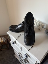 Ravel Men’s Black Leather Lace Up Comfort Shoes Size 43/8.5 Worn Once