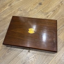 VICTORIAN SATIN WOOD hinged