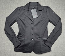 HKM Jacket Womens 36 Black Alison Competition Show Equestrian Riding Coat Sport