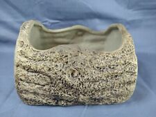 Hillstonia Vintage Stoneware Log Planter Flower pot VGC. 