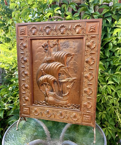 Vintage brass galleon - galleon, ship