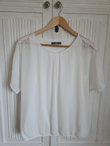 Size ivory top chiffon - size,