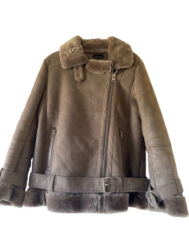 Topshop faux shearling aviator - topshop,