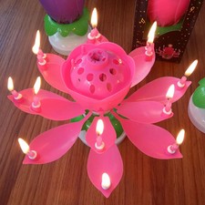 New music candles - music, rotating