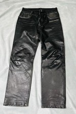 Genuine Leather Jeans By