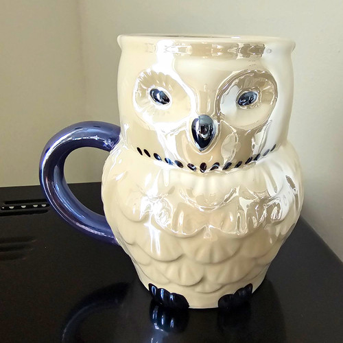 Ceramic owl figural - ceramic,