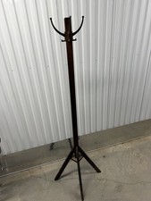 Antique Dark Wood Hall Tree