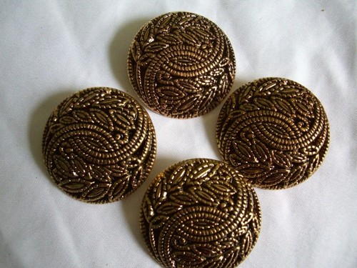 Antique gold effect floral - gold, effect,