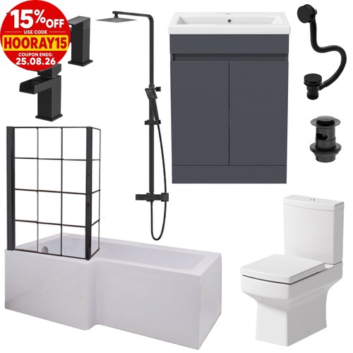 Complete bathroom suite - complete,