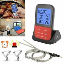 LCD Digital Thermometer Wireless Remote Control Kitchen Cooking BBQ Meat Probe