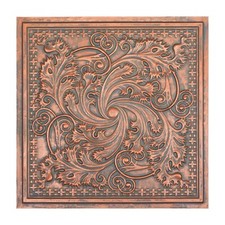 Faux tin ceil tiles color