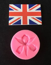 ORCHID FLOWER SILICONE MOULD-SHINY RESIN MOLD-ICING/CHOCOLATE-FIMO/CAKE TOPPER
