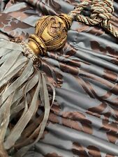 Stunning Interlined Ex Show House Curtains 110"d x 107"w per Panel pulled to 50"