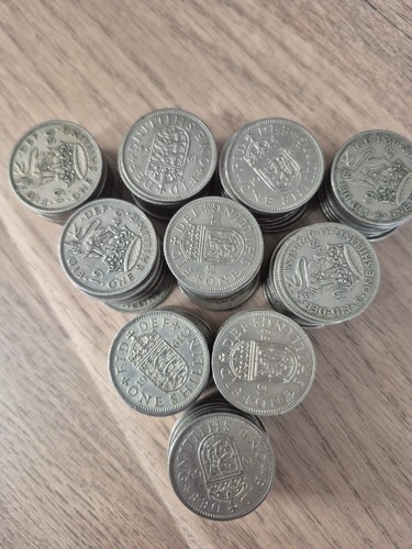 Bag 100 one shillings - bag, x