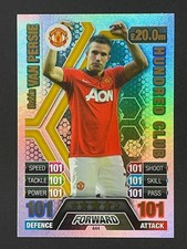 MATCH ATTAX 13/14 MANCHESTER UNITED ROBIN VAN PERSIE 100 CLUB HUNDRED NO.444