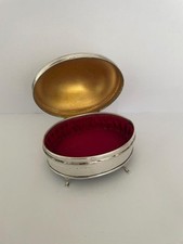 Beautiful Silver Jewellery Casket Ring Box Birmingham 1919