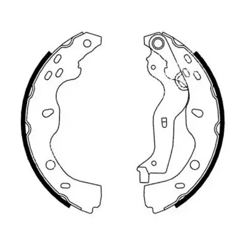 Brake shoes rear axle - brake,