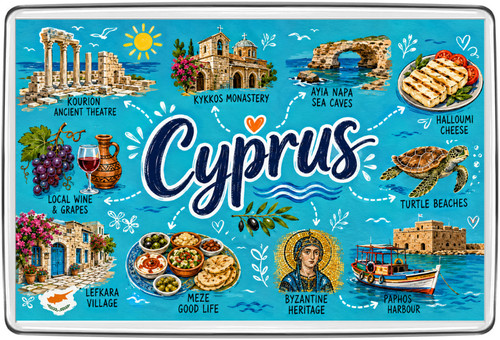 Cyprus fridge magnet travel - fridge,