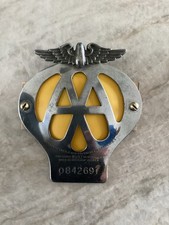 Vintage AA Car Badge Emblem