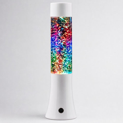 Glitter lamp white shimmering - lamp,