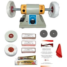 350W Jewellery Mini Polisher Polishing Machine Variable Speed 4" Polishing Kit