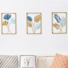 Metal Tree Leaf Wall Art Iron Sculptures Hanging Decoration Home Decor 43*30cm