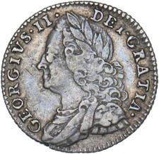 1758 Sixpence - George II