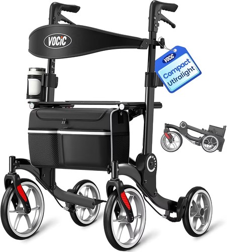 Rollator walker with - walker, seat