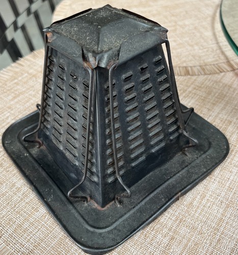 Antique tin pyramid stovetop - tin,