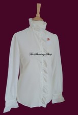BNWT LADIES IVORY LEAD REIN/ EVENING PERFORMANCE BLOUSE SIZE 18