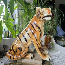 Vintage large ceramic - , tiger