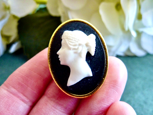 Vintage black white - black, &