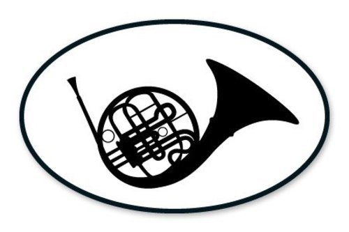 French horn oval car - oval,