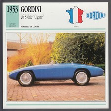 1953 Gordini 26 S dite Cigare