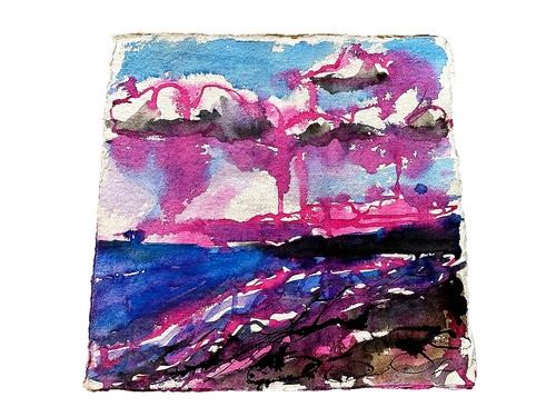 Seascape abstract newlyn beach - abstract,