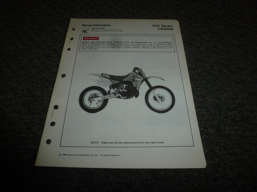 1987 honda cr500r dirt bike - honda,